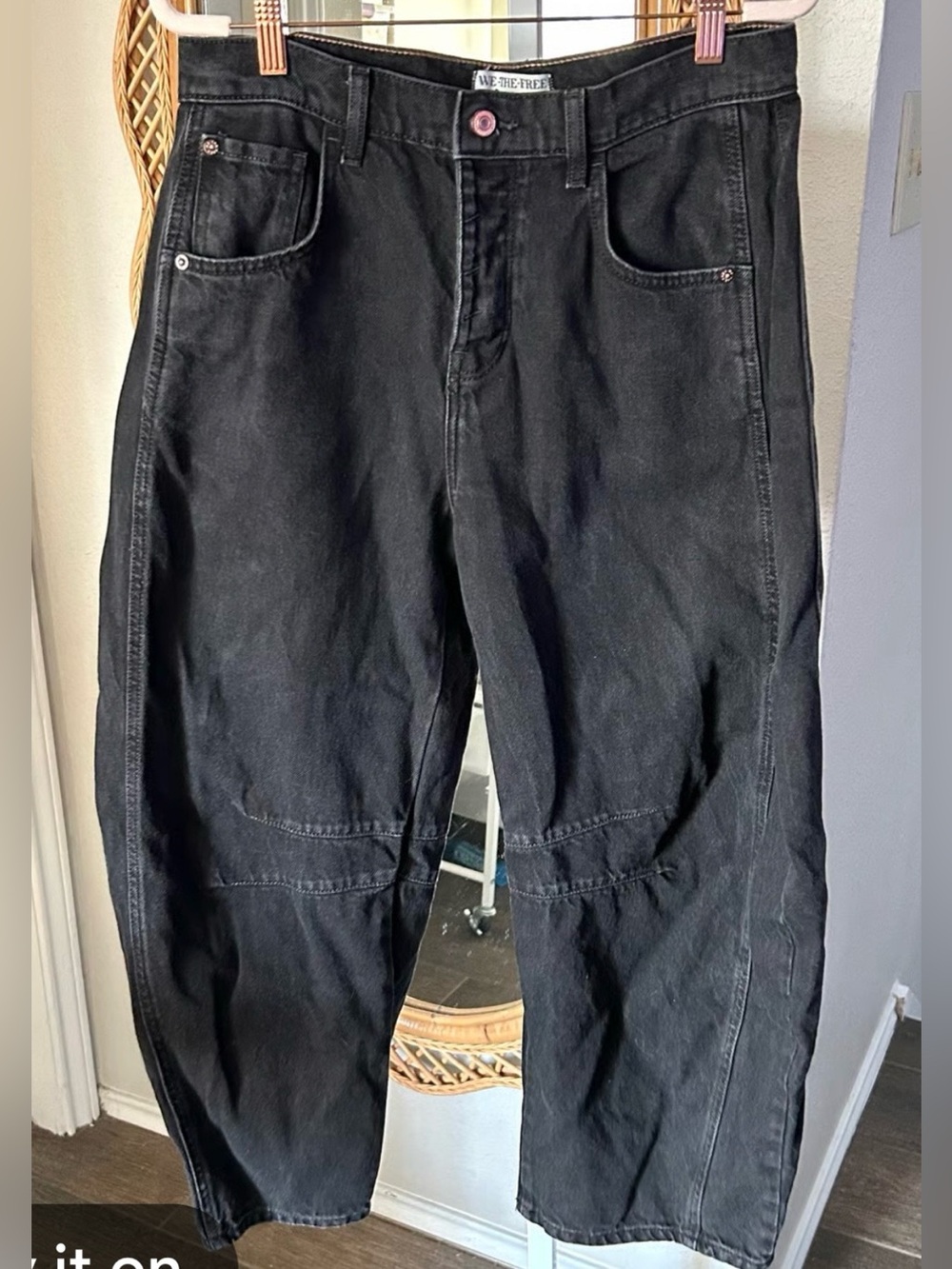 We The Free Black Relaxed Jeans